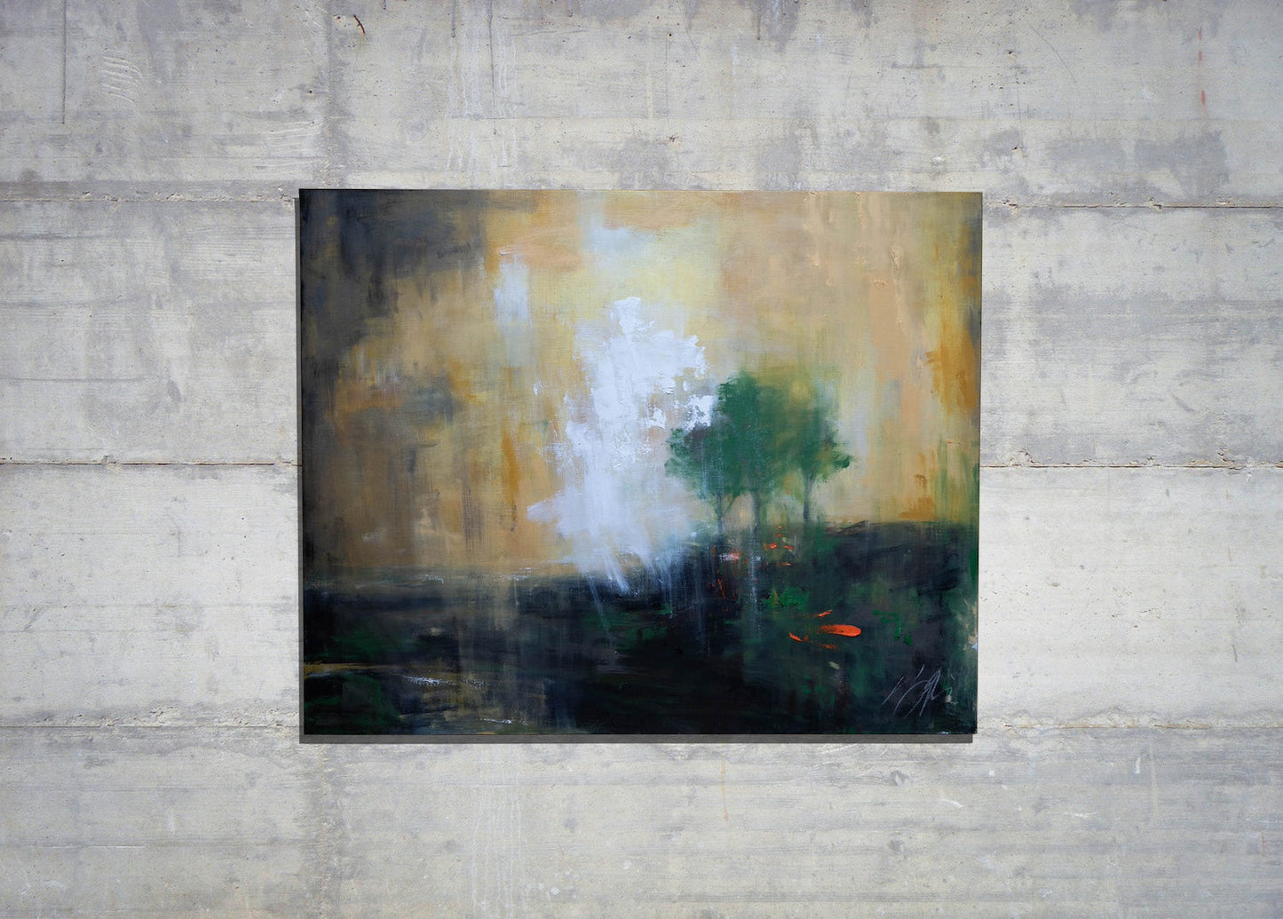 ’The Three Trees contemporary’ after Rembrandt contemporary painting art
