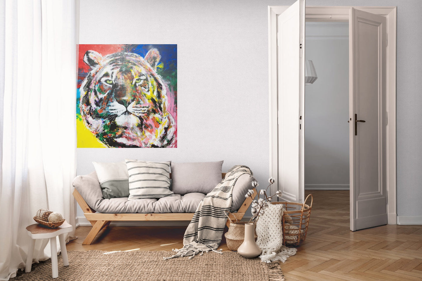 Tiger contemporary painting art
