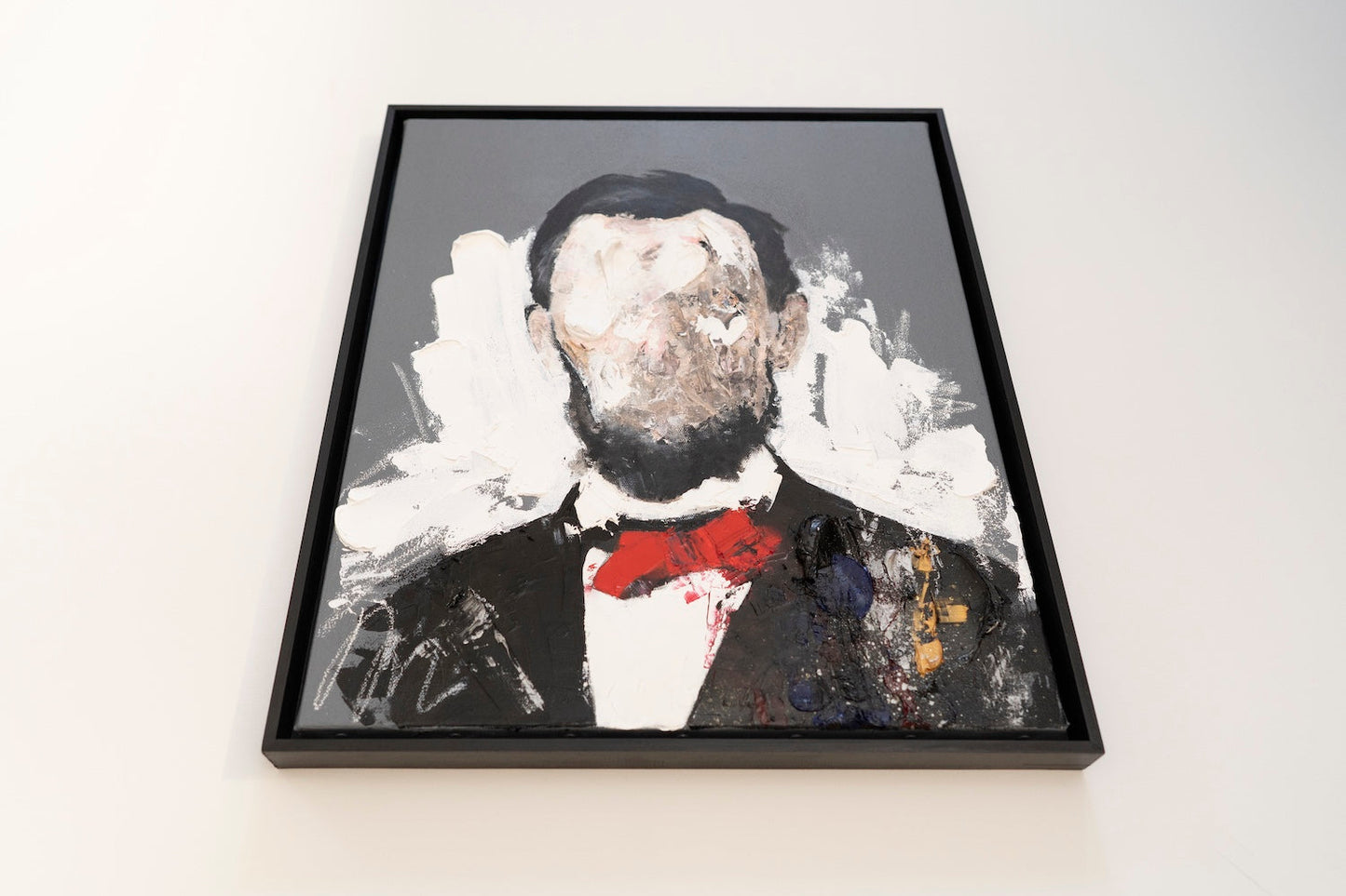 UNTITLED Portrait work (Abraham Lincoln) contemporary painting art