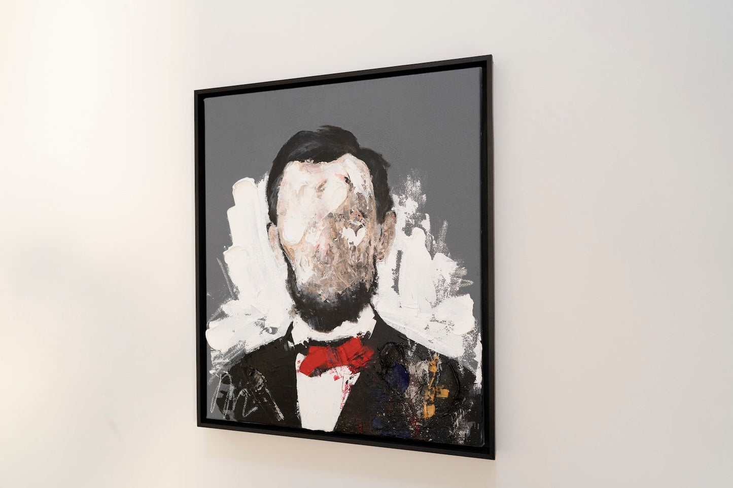 UNTITLED Portrait work (Abraham Lincoln) contemporary painting art
