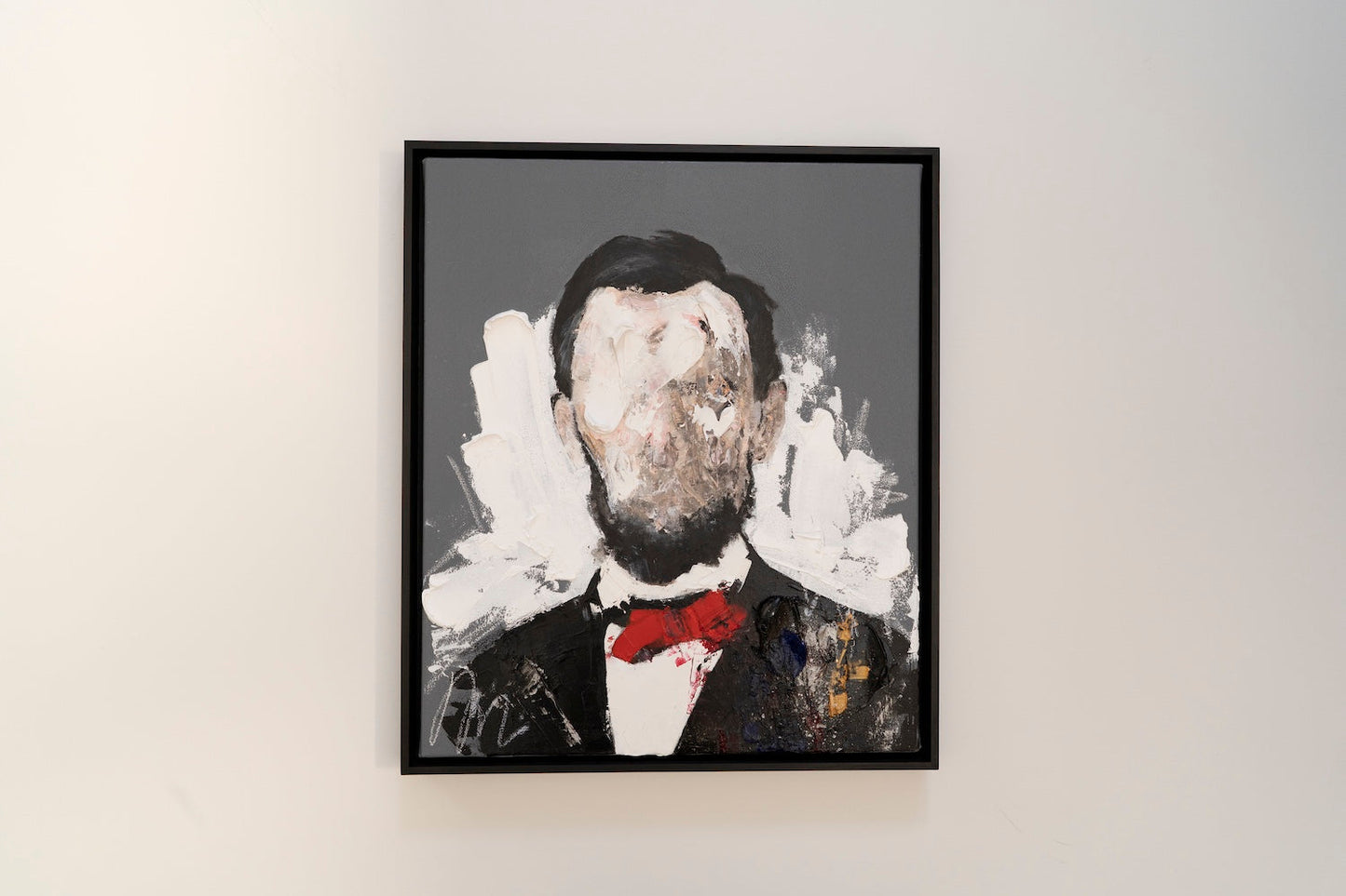 UNTITLED Portrait work (Abraham Lincoln) contemporary painting art