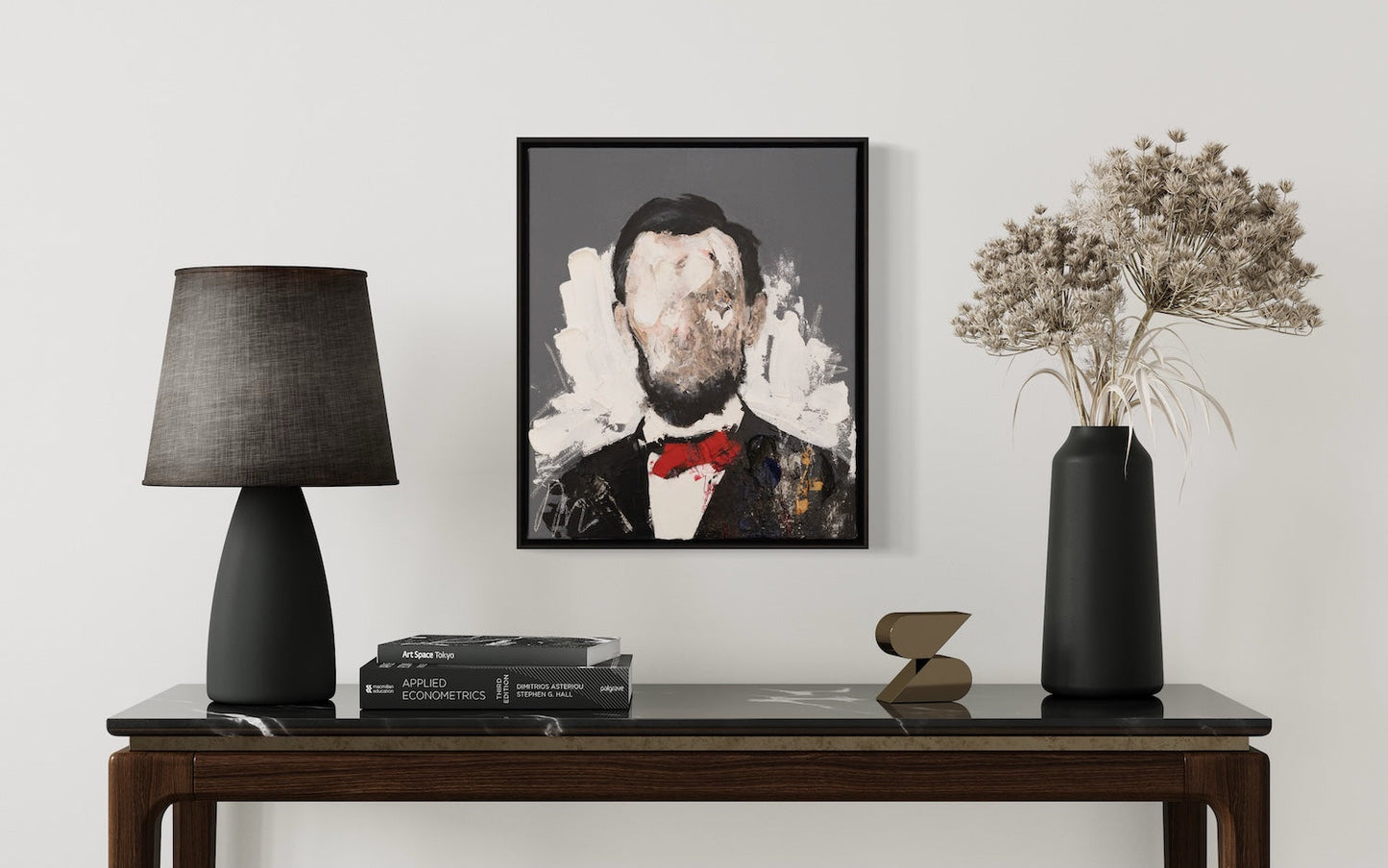 UNTITLED Portrait work (Abraham Lincoln) contemporary painting art