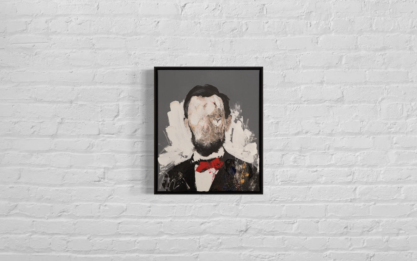 UNTITLED Portrait work (Abraham Lincoln) contemporary painting art