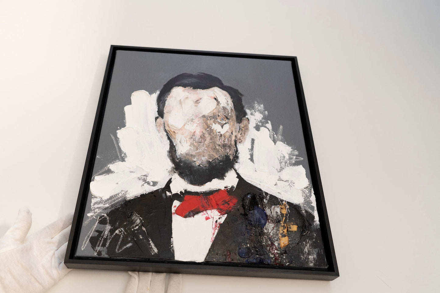 UNTITLED Portrait work (Abraham Lincoln) contemporary painting art