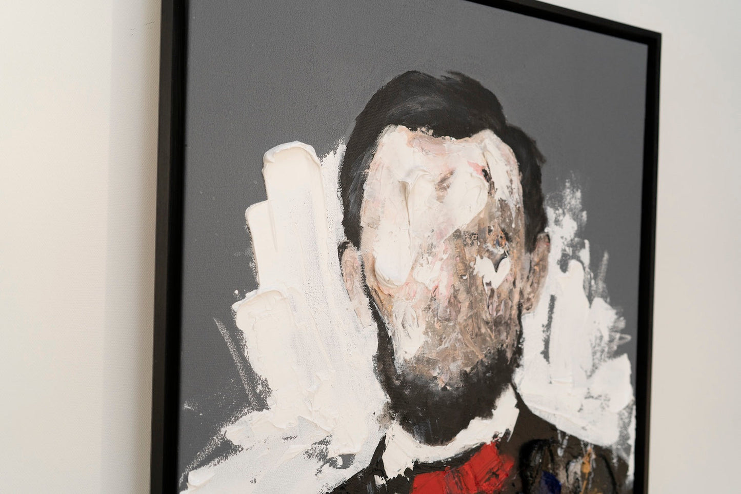 UNTITLED Portrait work (Abraham Lincoln) contemporary painting art