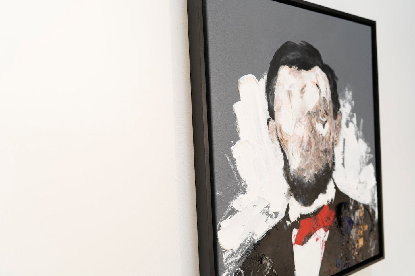 UNTITLED Portrait work (Abraham Lincoln) contemporary painting art