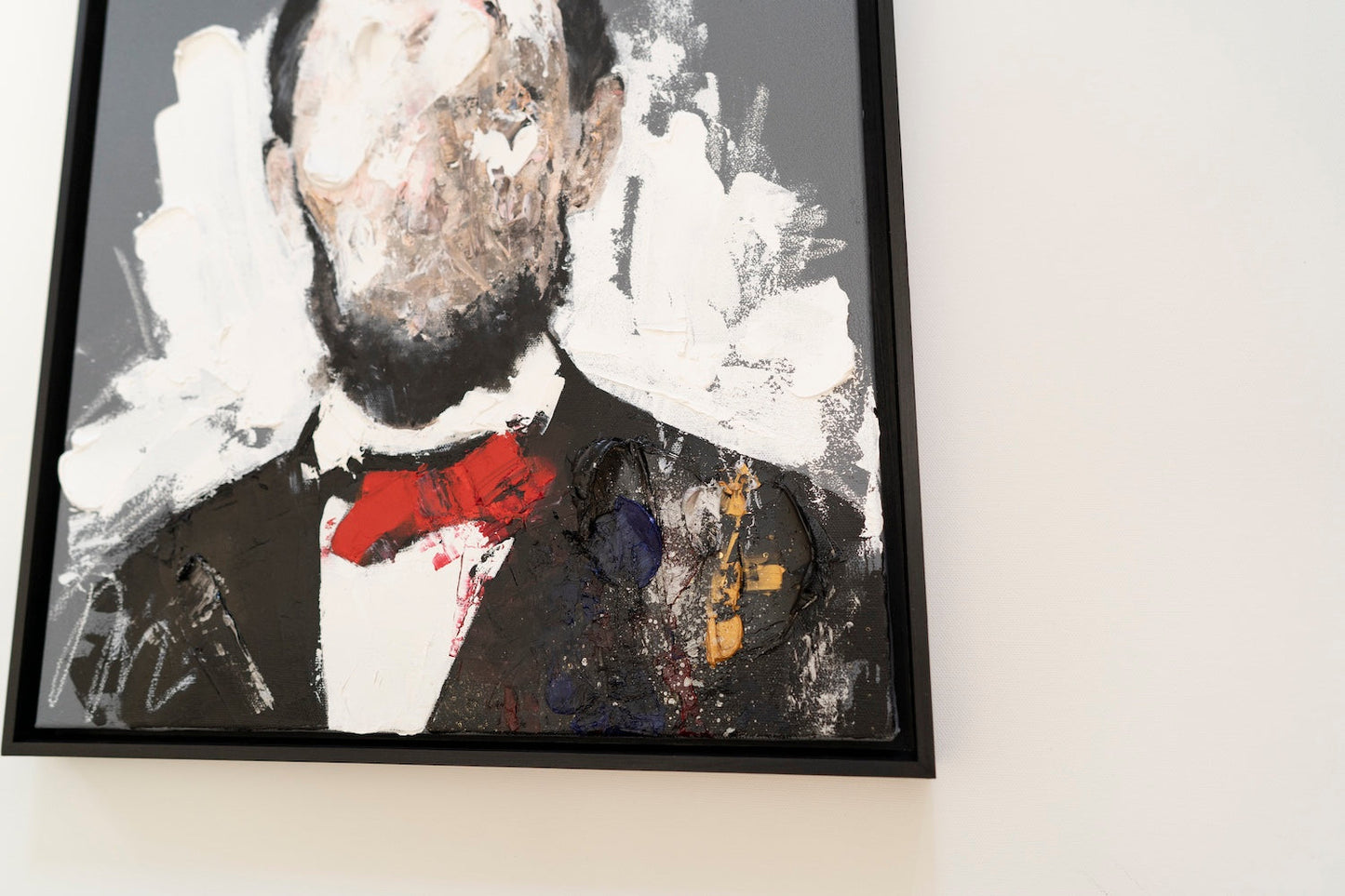 UNTITLED Portrait work (Abraham Lincoln) contemporary painting art