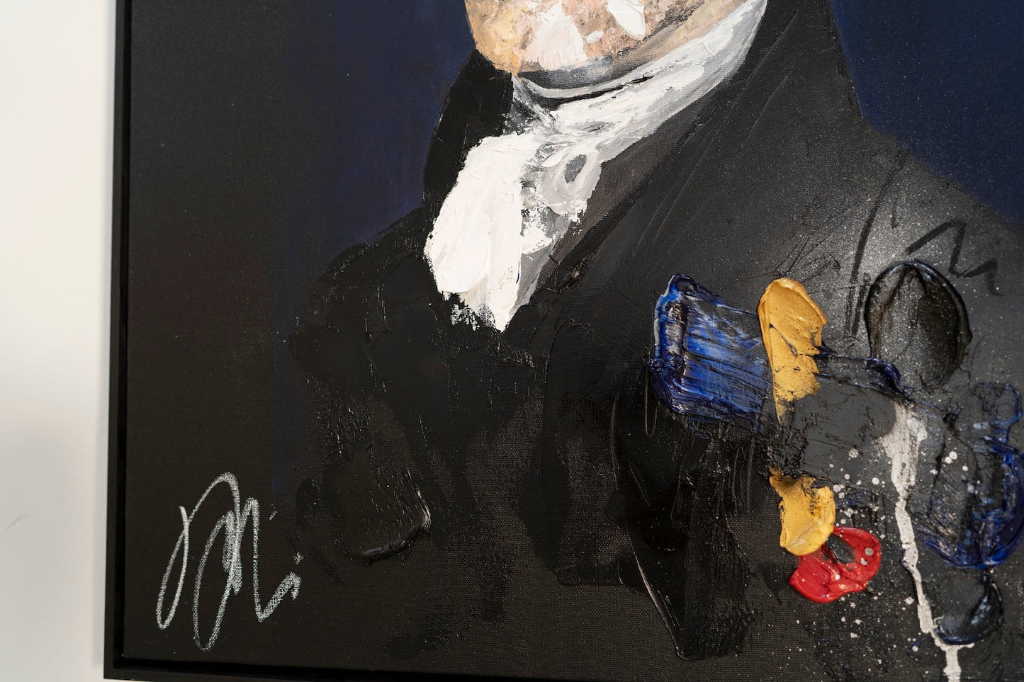 UNTITLED Portrait work (Alexander Hamilton) contemporary painting art