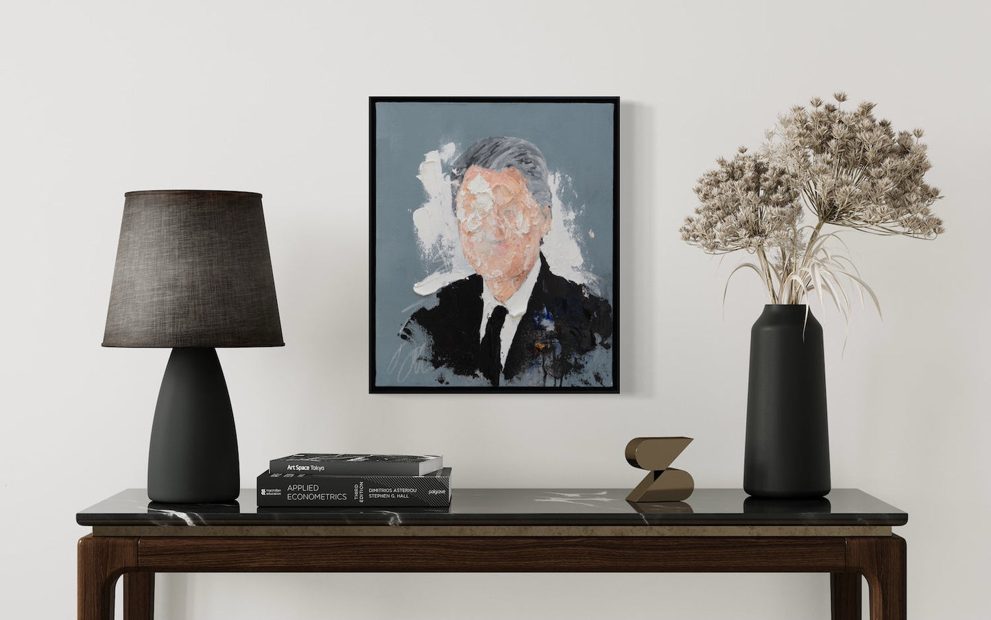 UNTITLED Portrait work (Bill Clinton) contemporary painting art