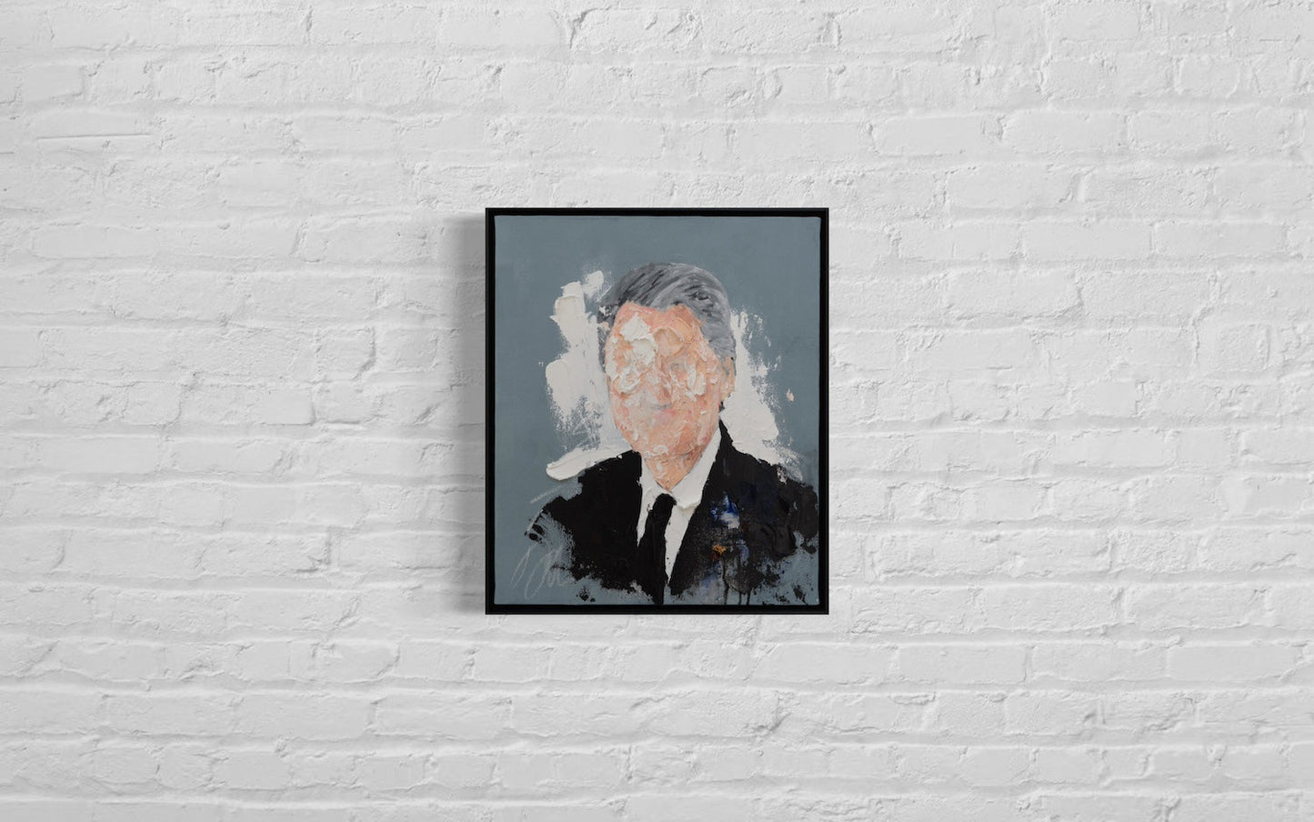 UNTITLED Portrait work (Bill Clinton) contemporary painting art
