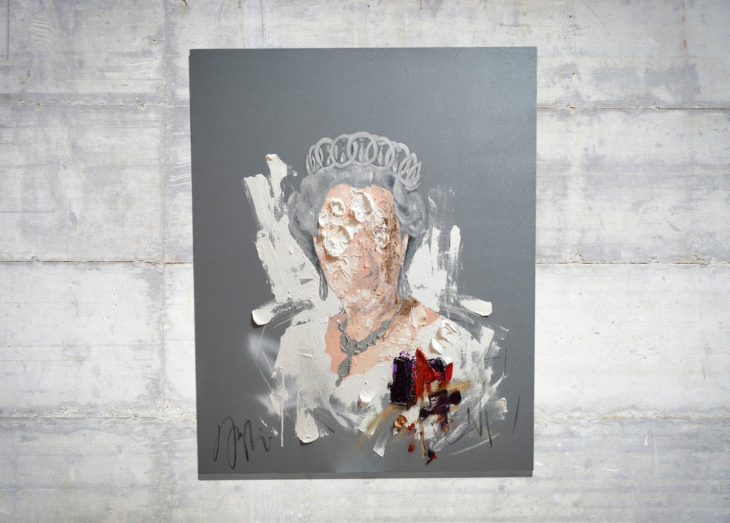 UNTITLED Portrait work (Elizabeth II) contemporary painting art