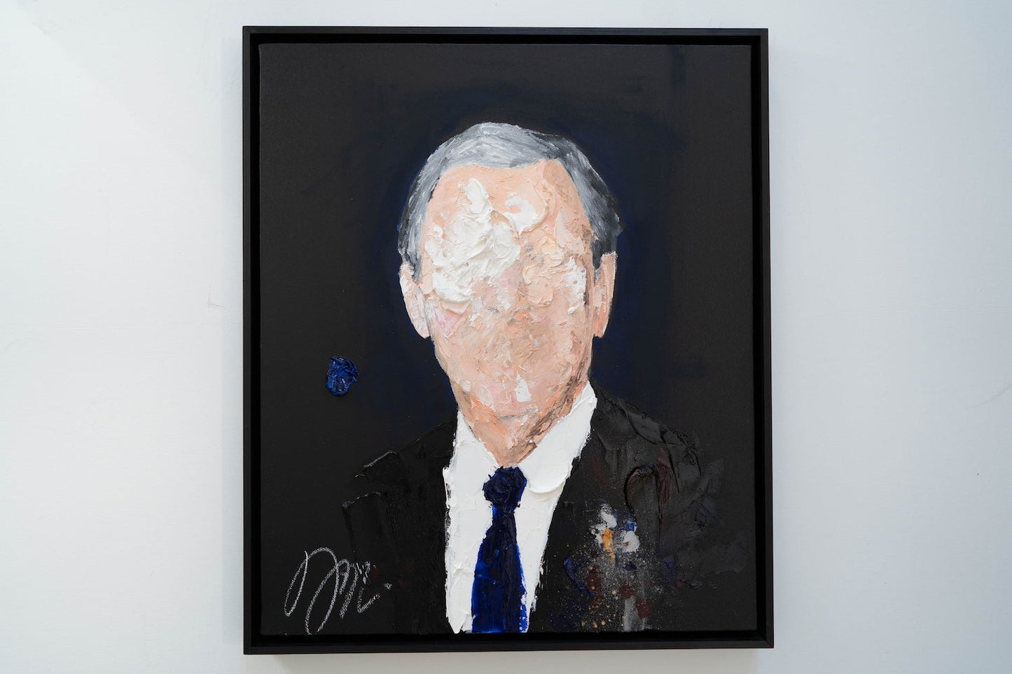 UNTITLED Portrait work (George W Bush) contemporary painting art