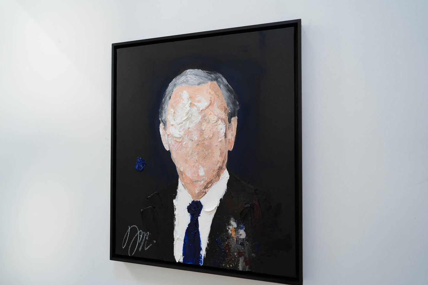 UNTITLED Portrait work (George W Bush) contemporary painting art