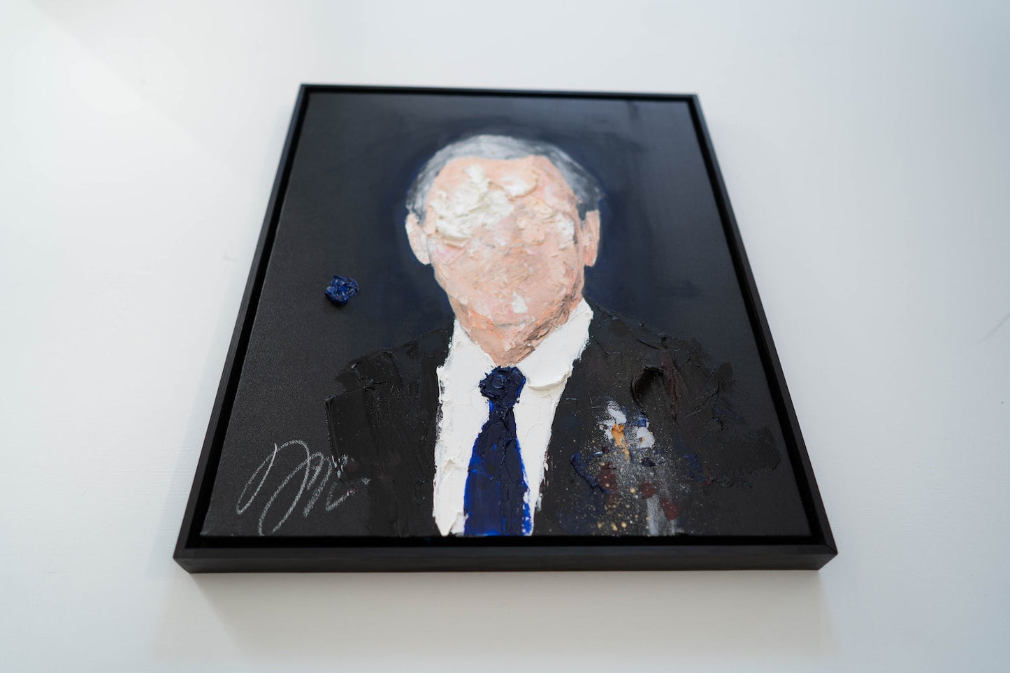 UNTITLED Portrait work (George W Bush) contemporary painting art