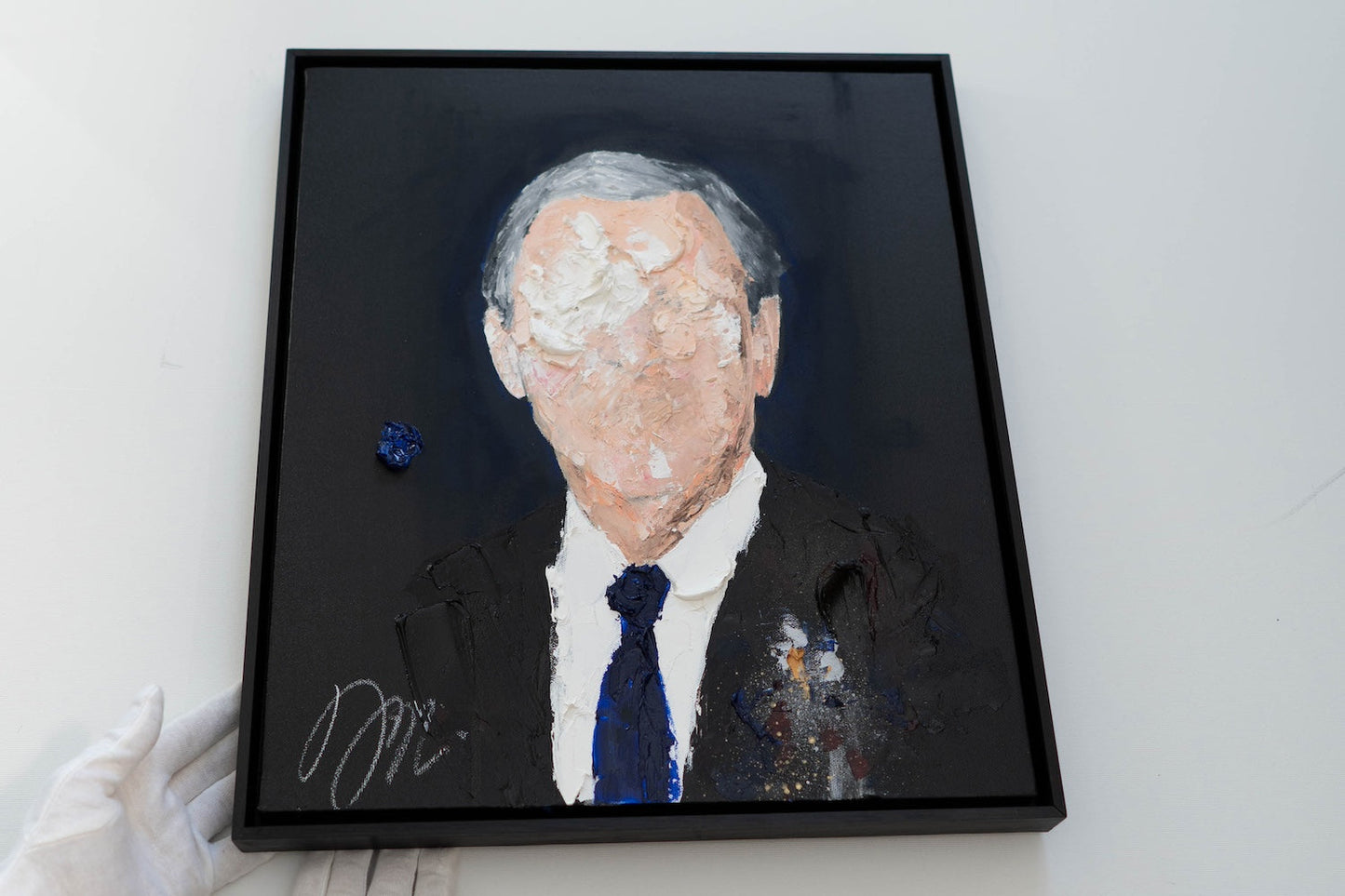 UNTITLED Portrait work (George W Bush) contemporary painting art