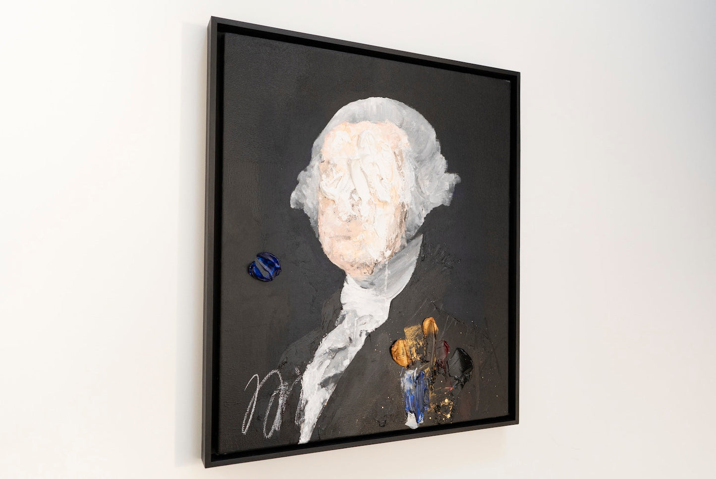 UNTITLED Portrait work (George Washington) contemporary painting art