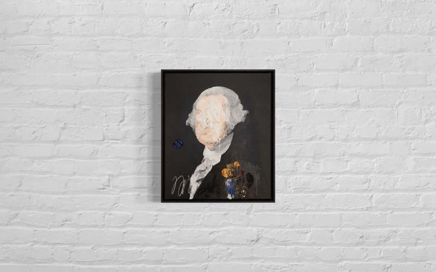 UNTITLED Portrait work (George Washington) contemporary painting art