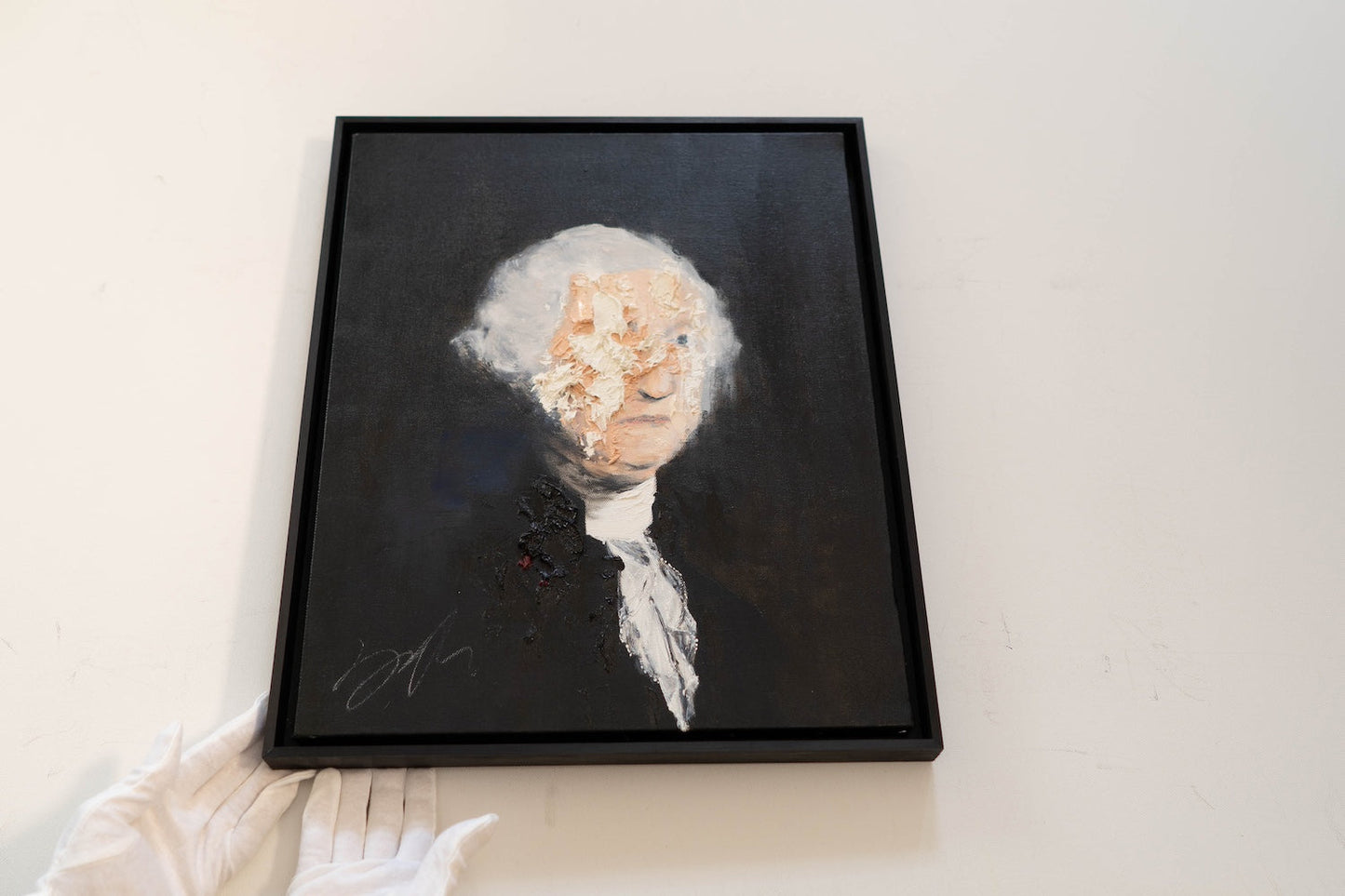 UNTITLED Portrait work(George Washington) contemporary painting art