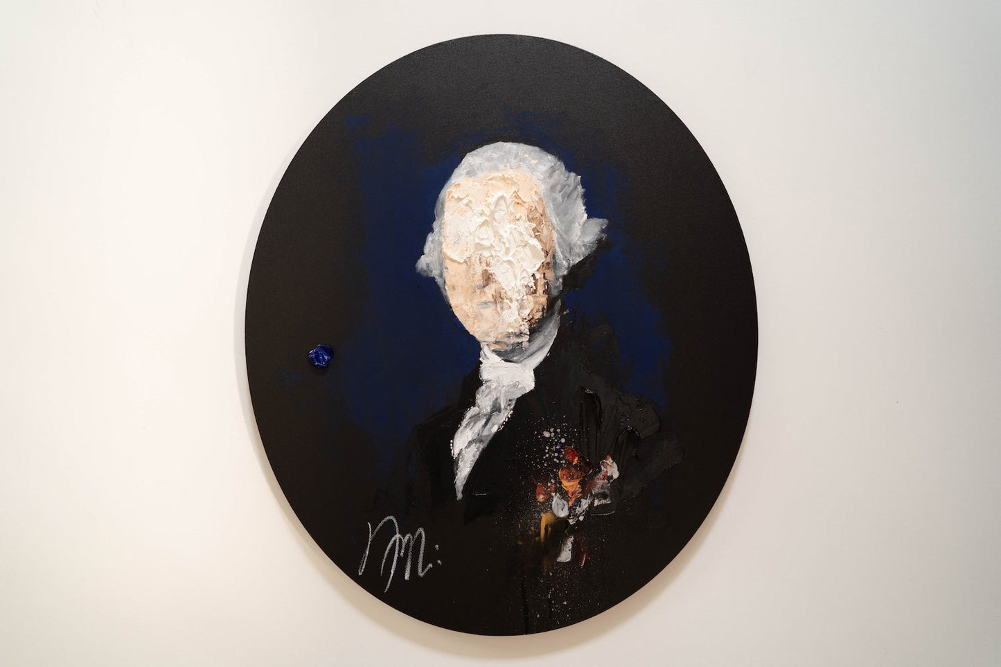 UNTITLED Portrait work (George Washington) contemporary painting art