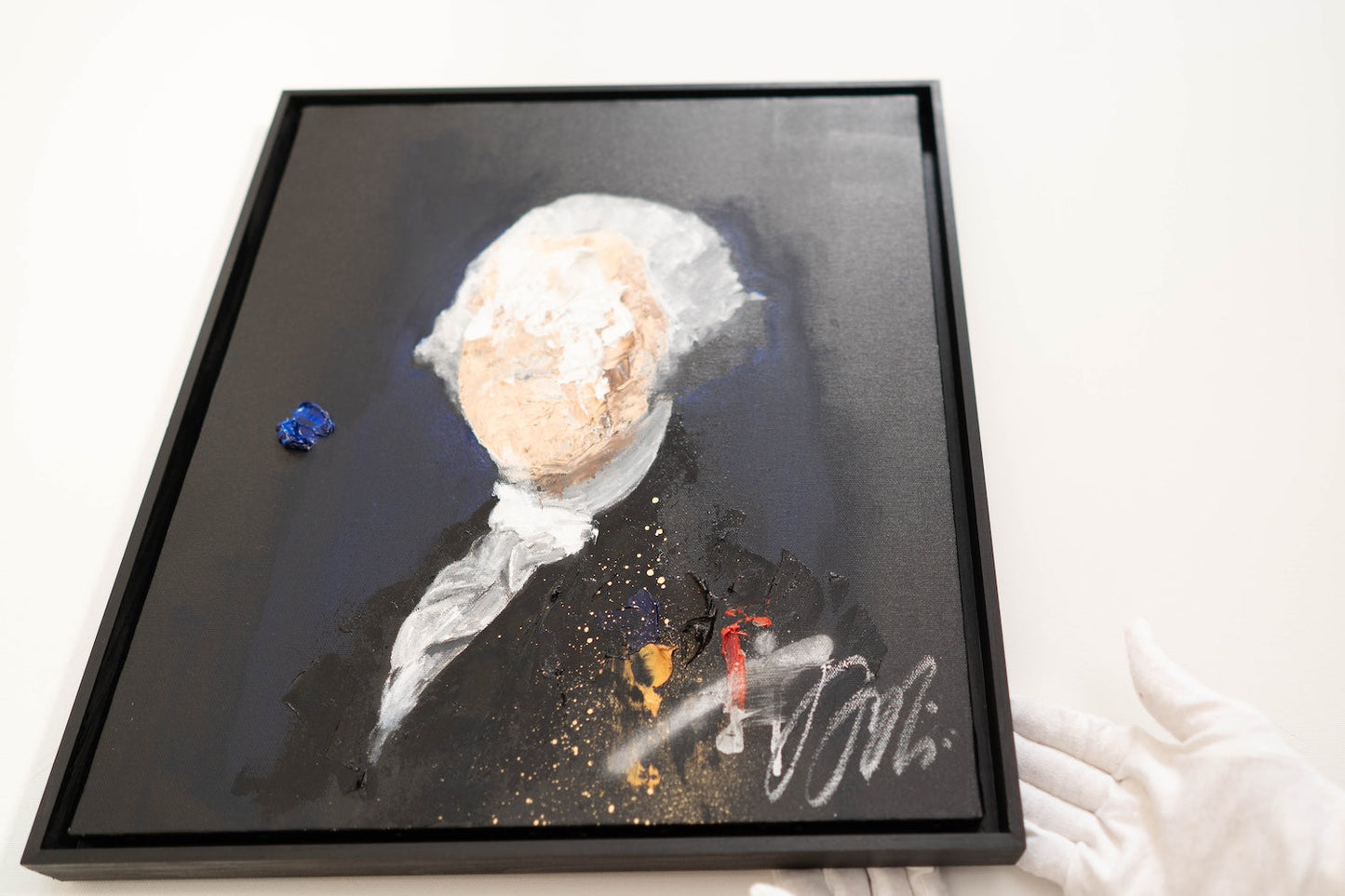 UNTITLED Portrait work (George Washington) contemporary painting art