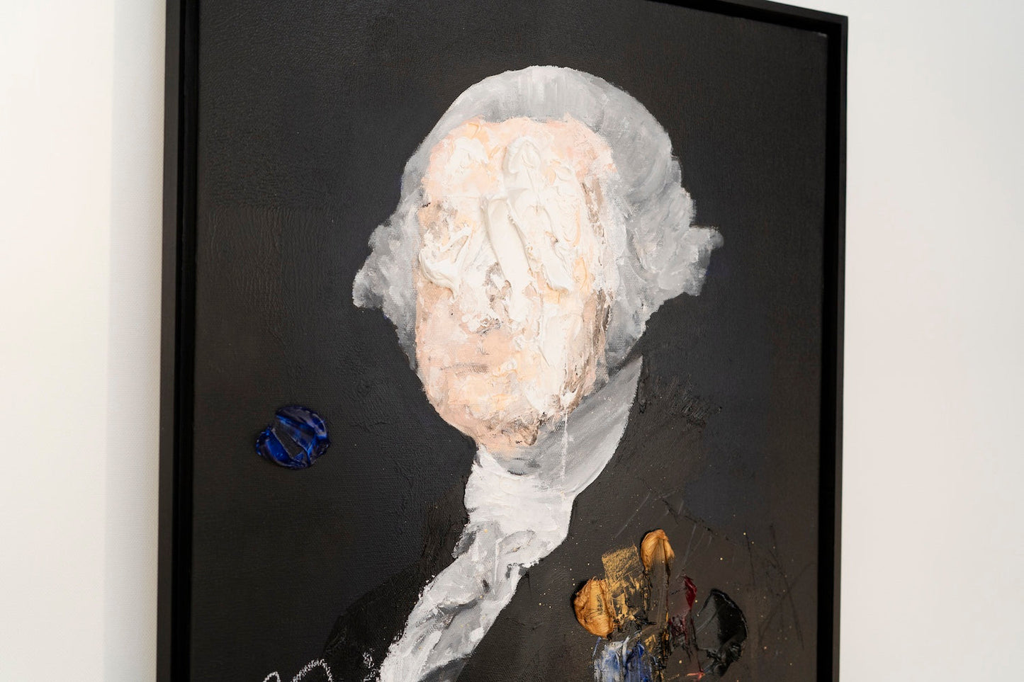 UNTITLED Portrait work (George Washington) contemporary painting art