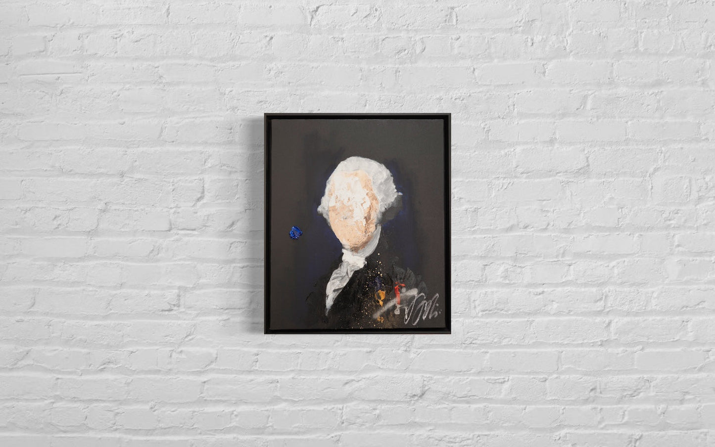 UNTITLED Portrait work (George Washington) contemporary painting art