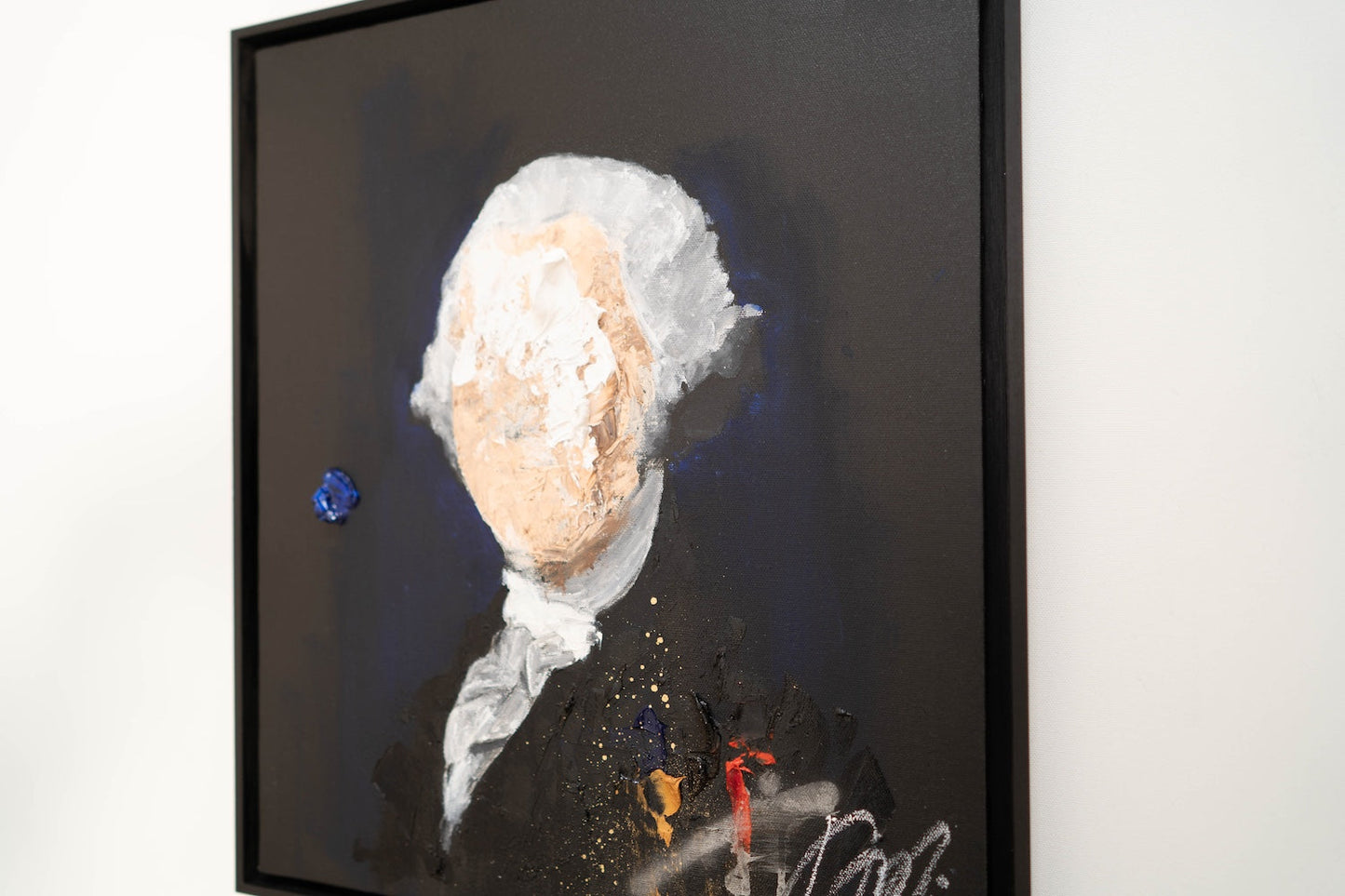 UNTITLED Portrait work (George Washington) contemporary painting art