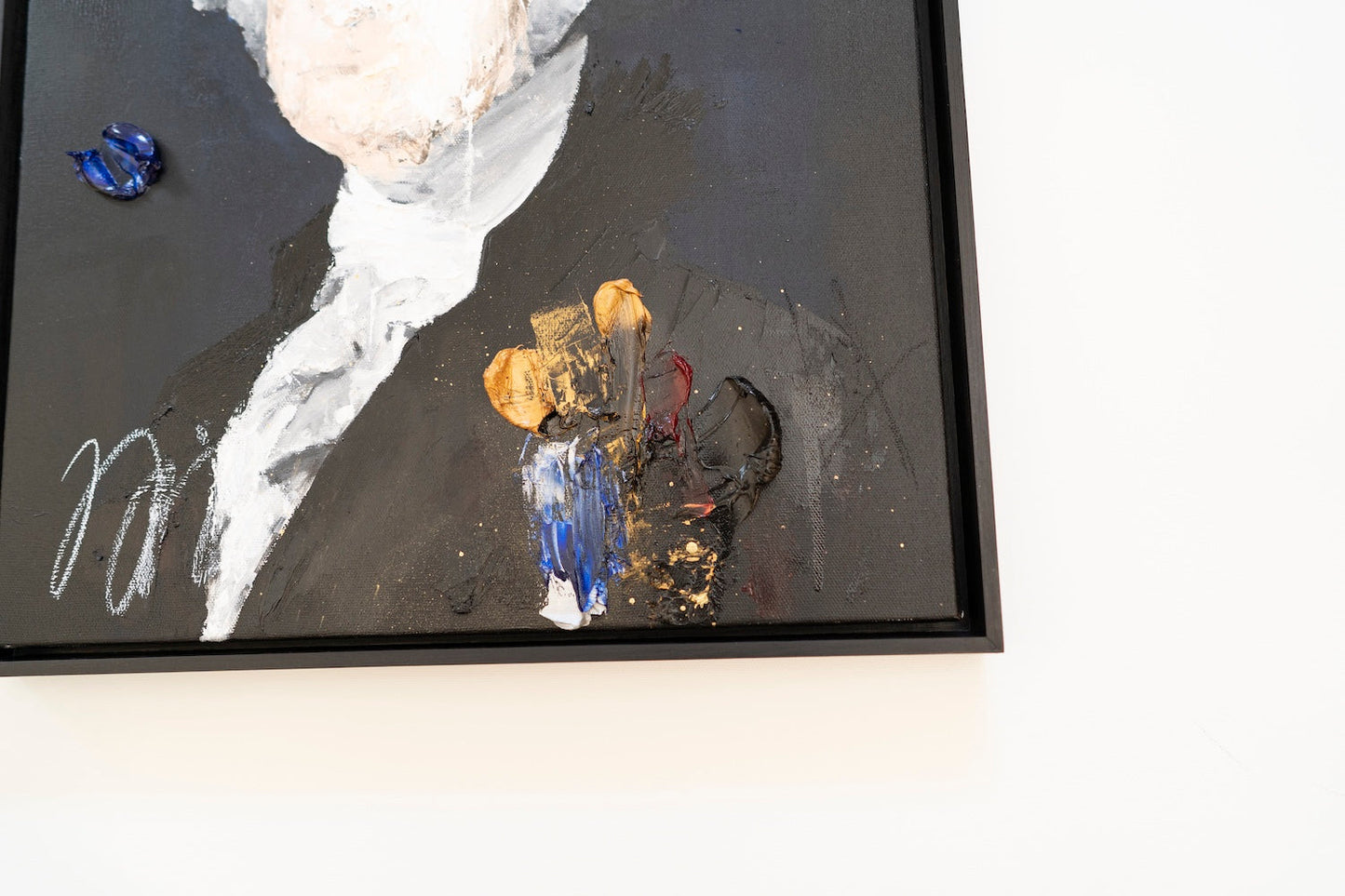 UNTITLED Portrait work (George Washington) contemporary painting art