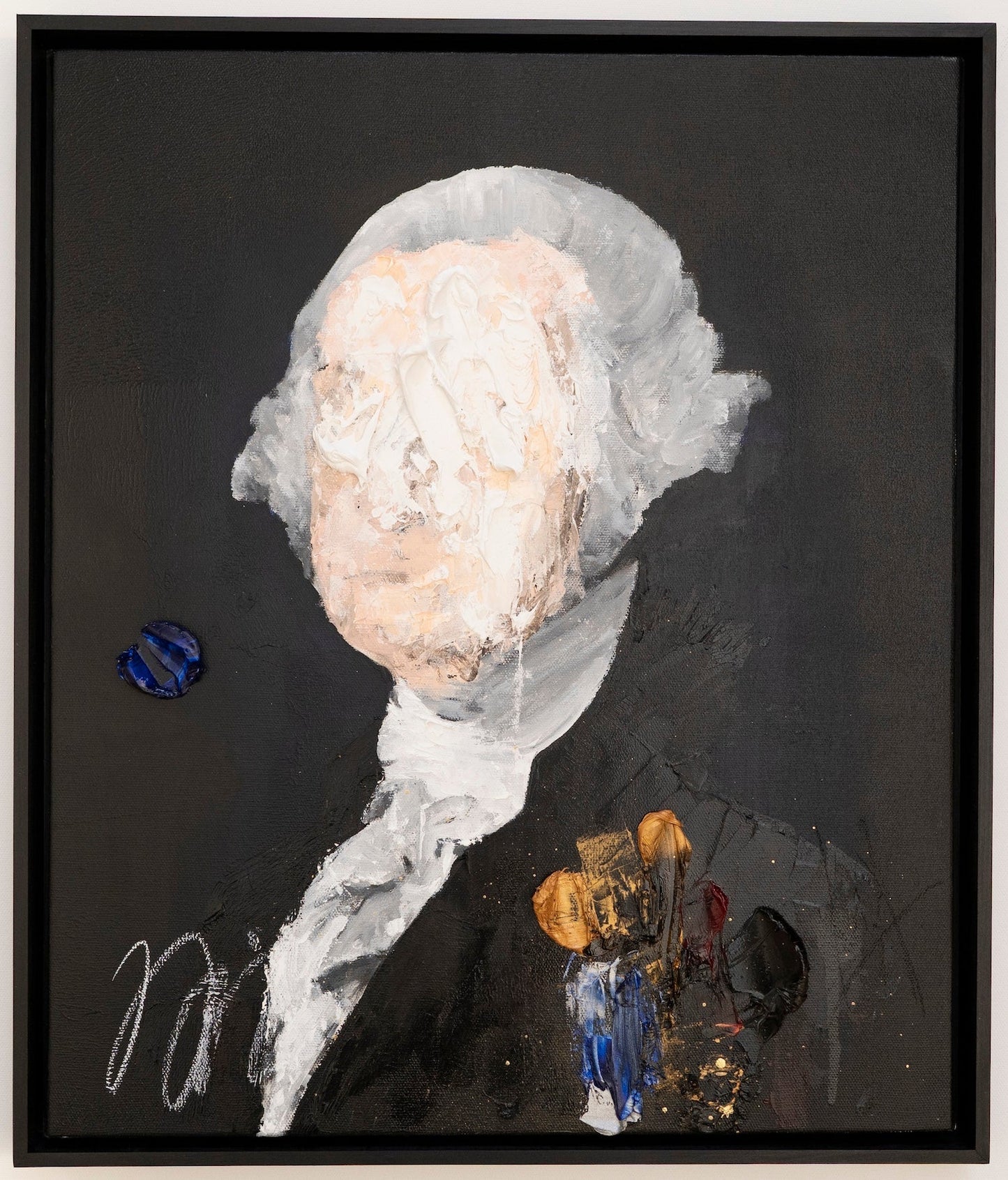 UNTITLED Portrait work (George Washington) contemporary painting art