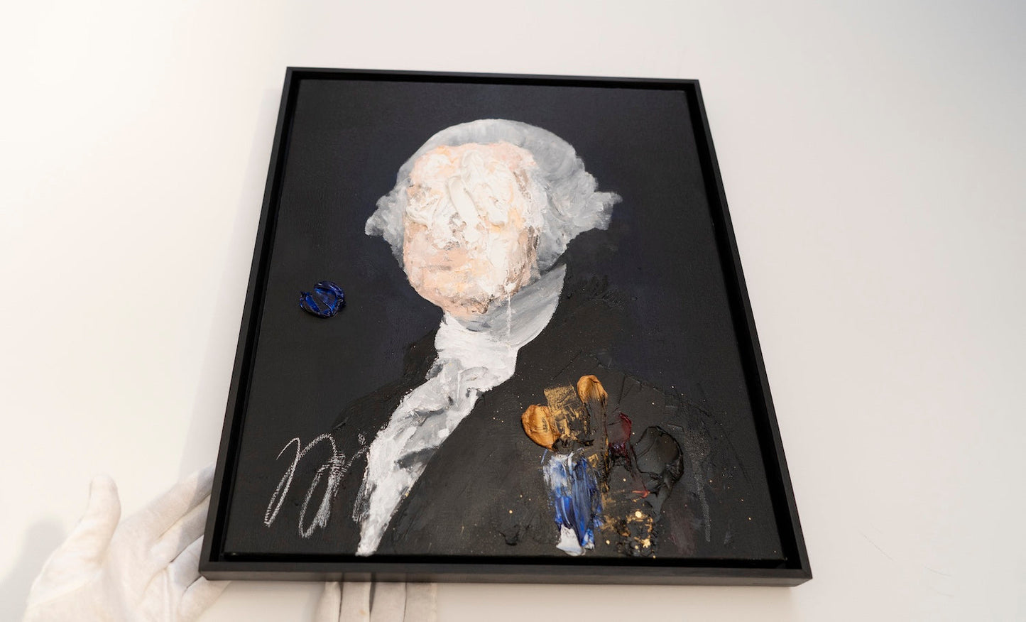 UNTITLED Portrait work (George Washington) contemporary painting art