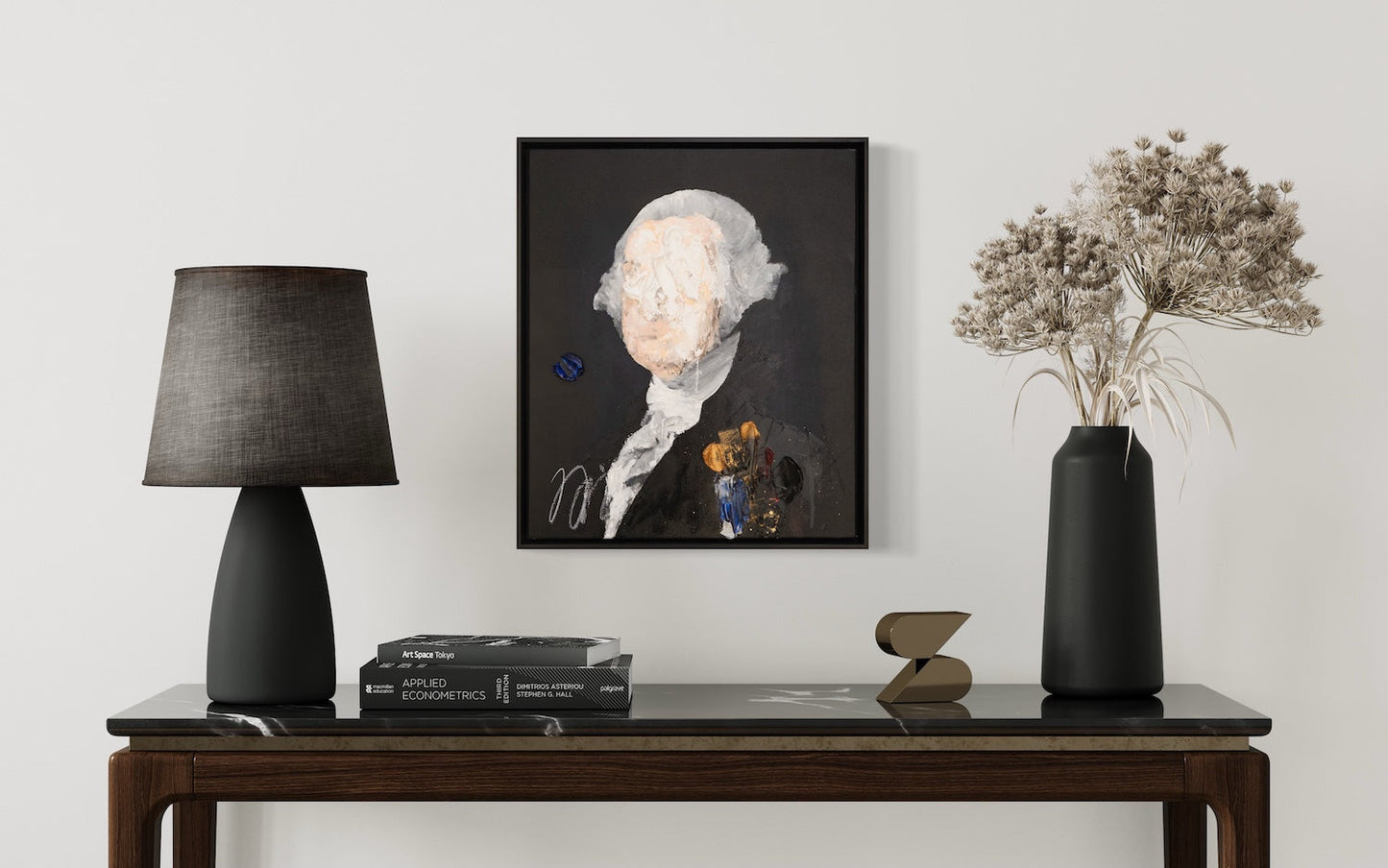 UNTITLED Portrait work (George Washington) contemporary painting art