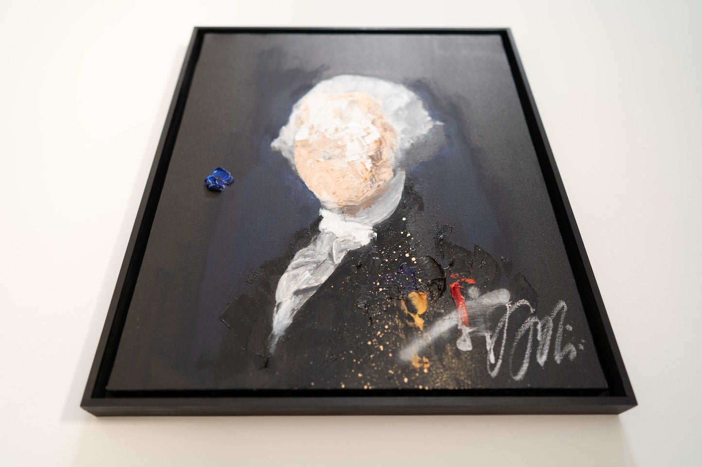 UNTITLED Portrait work (George Washington) contemporary painting art
