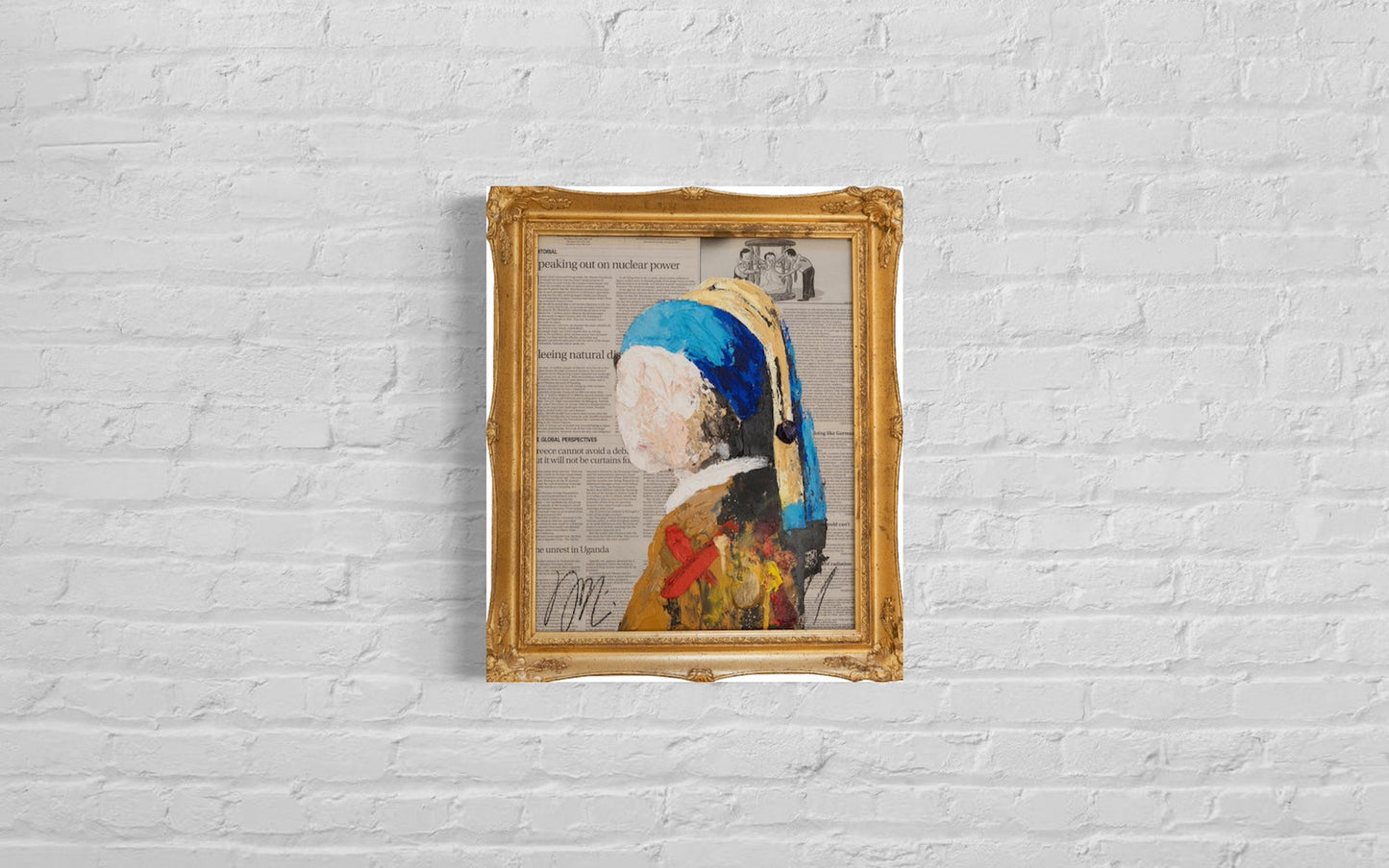 UNTITLED Portrait work (Girl with a Pearl Earring) contemporary painting art