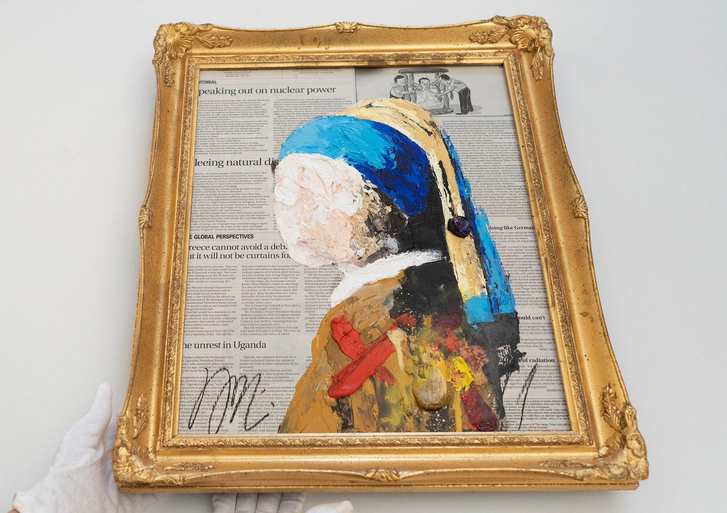 UNTITLED Portrait work (Girl with a Pearl Earring) contemporary painting art