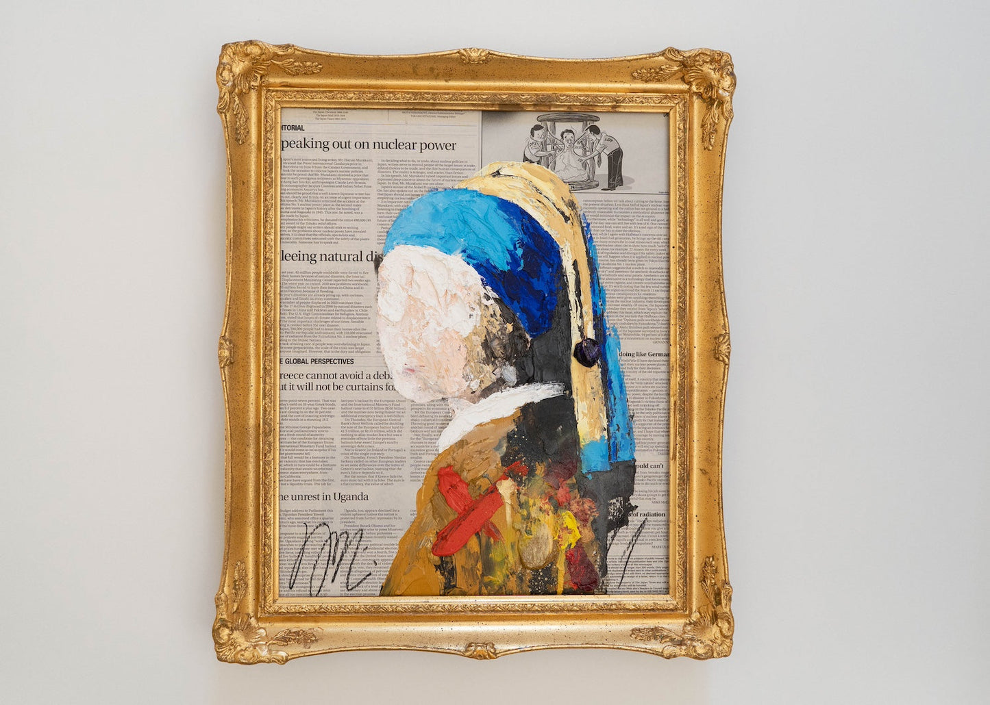 UNTITLED Portrait work (Girl with a Pearl Earring) contemporary painting art