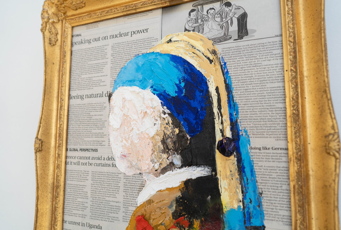 UNTITLED Portrait work (Girl with a Pearl Earring) contemporary painting art