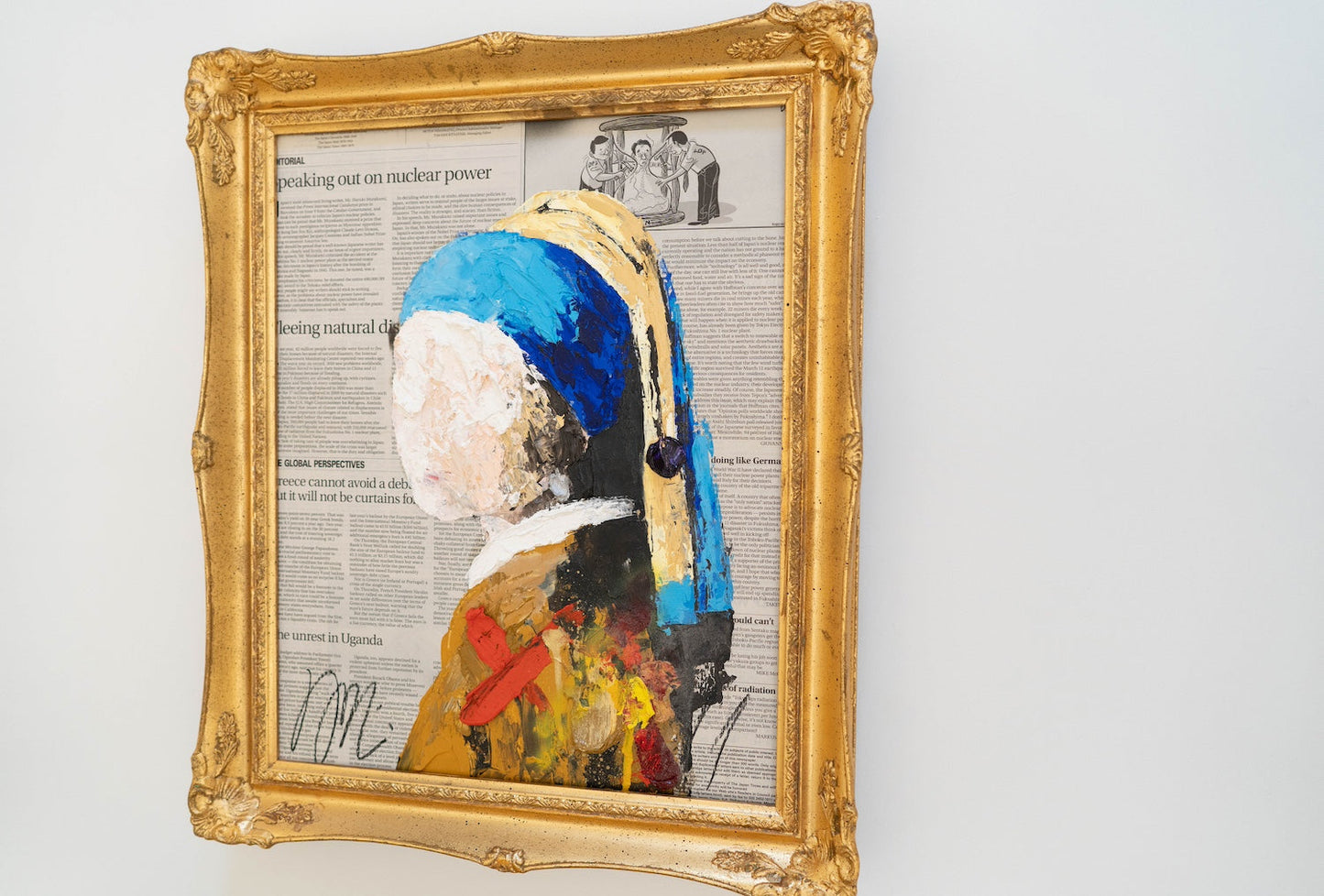 UNTITLED Portrait work (Girl with a Pearl Earring) contemporary painting art