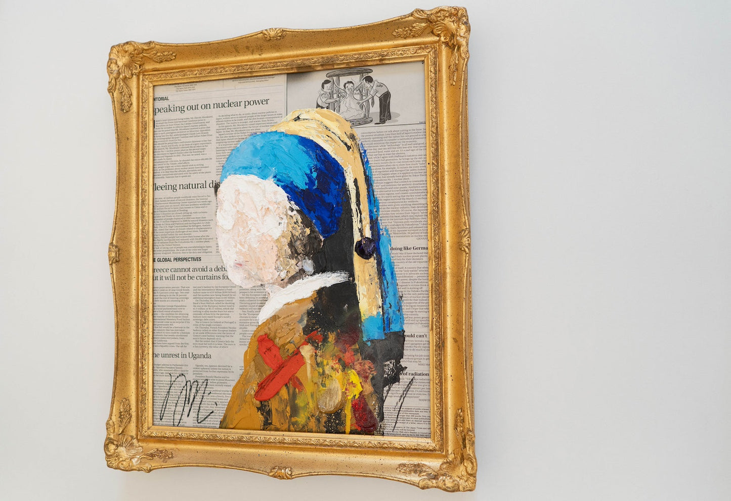 UNTITLED Portrait work (Girl with a Pearl Earring) contemporary painting art