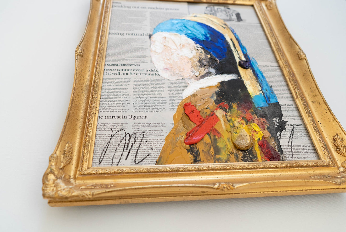 UNTITLED Portrait work (Girl with a Pearl Earring) contemporary painting art