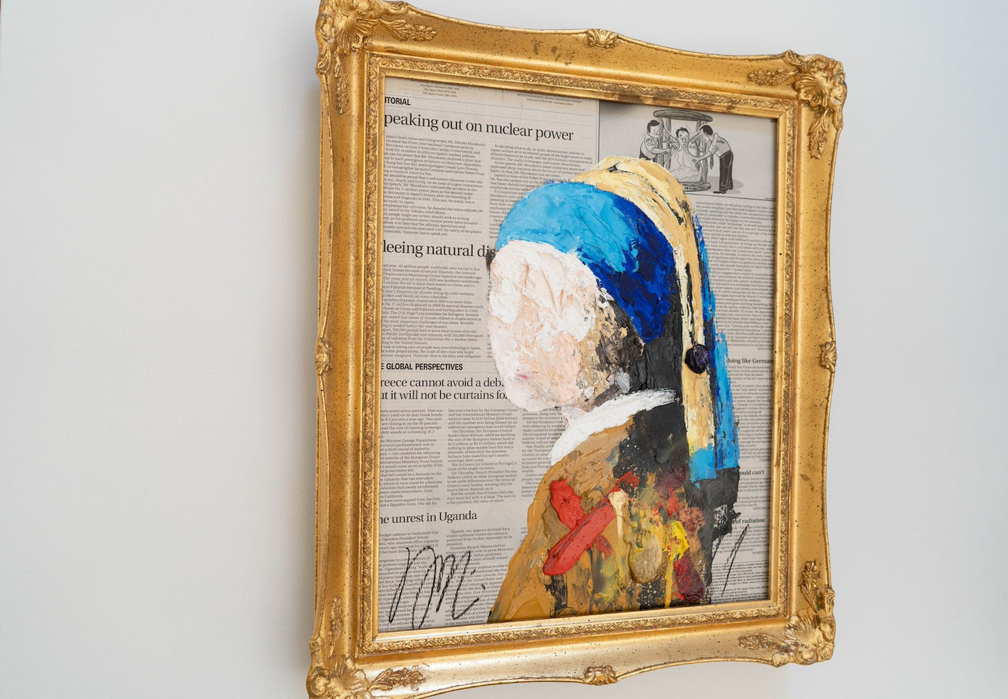UNTITLED Portrait work (Girl with a Pearl Earring) contemporary painting art
