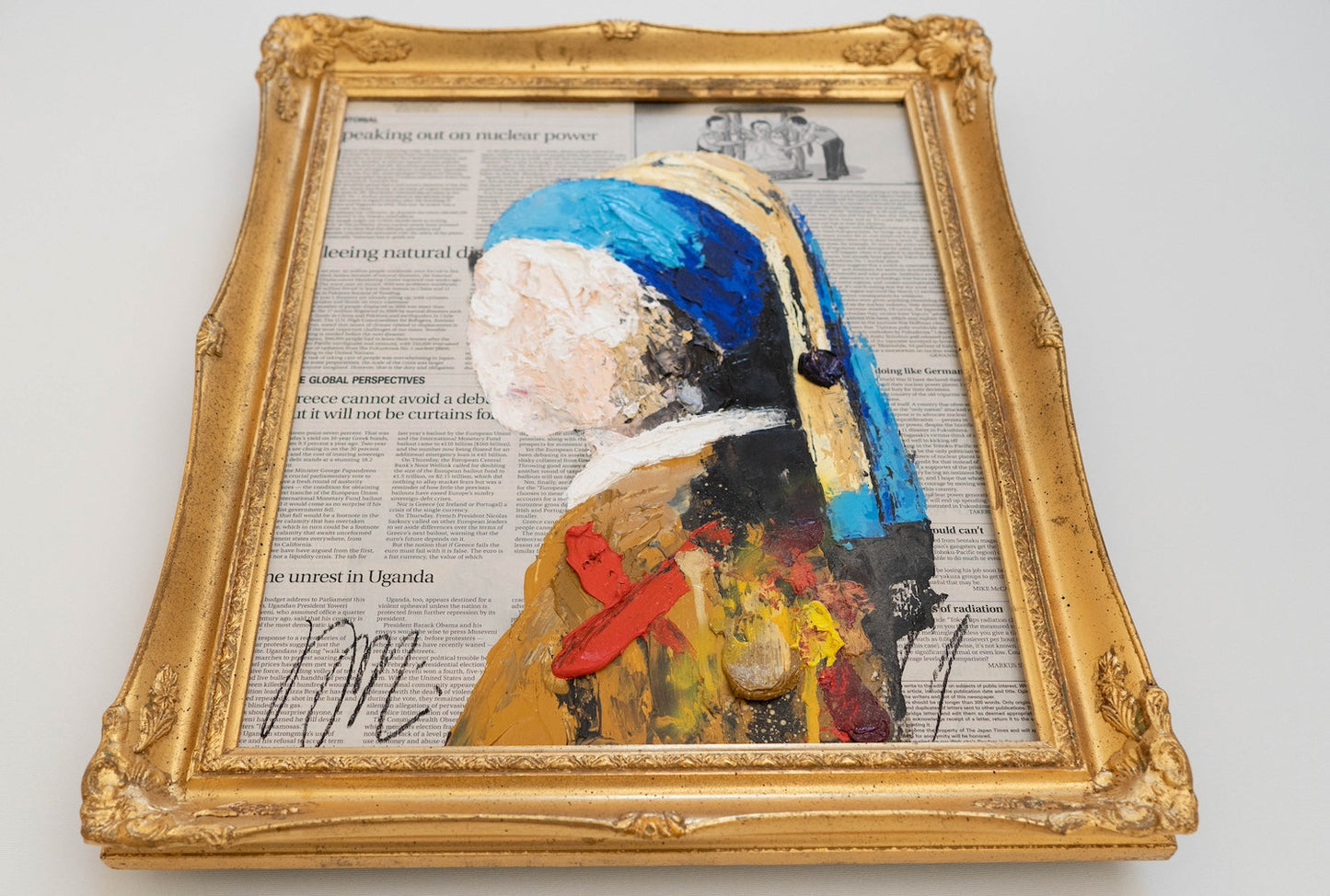 UNTITLED Portrait work (Girl with a Pearl Earring) contemporary painting art