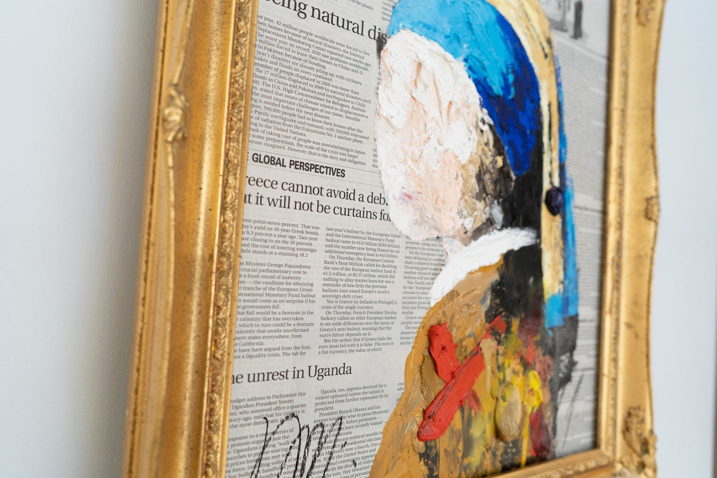 UNTITLED Portrait work (Girl with a Pearl Earring) contemporary painting art