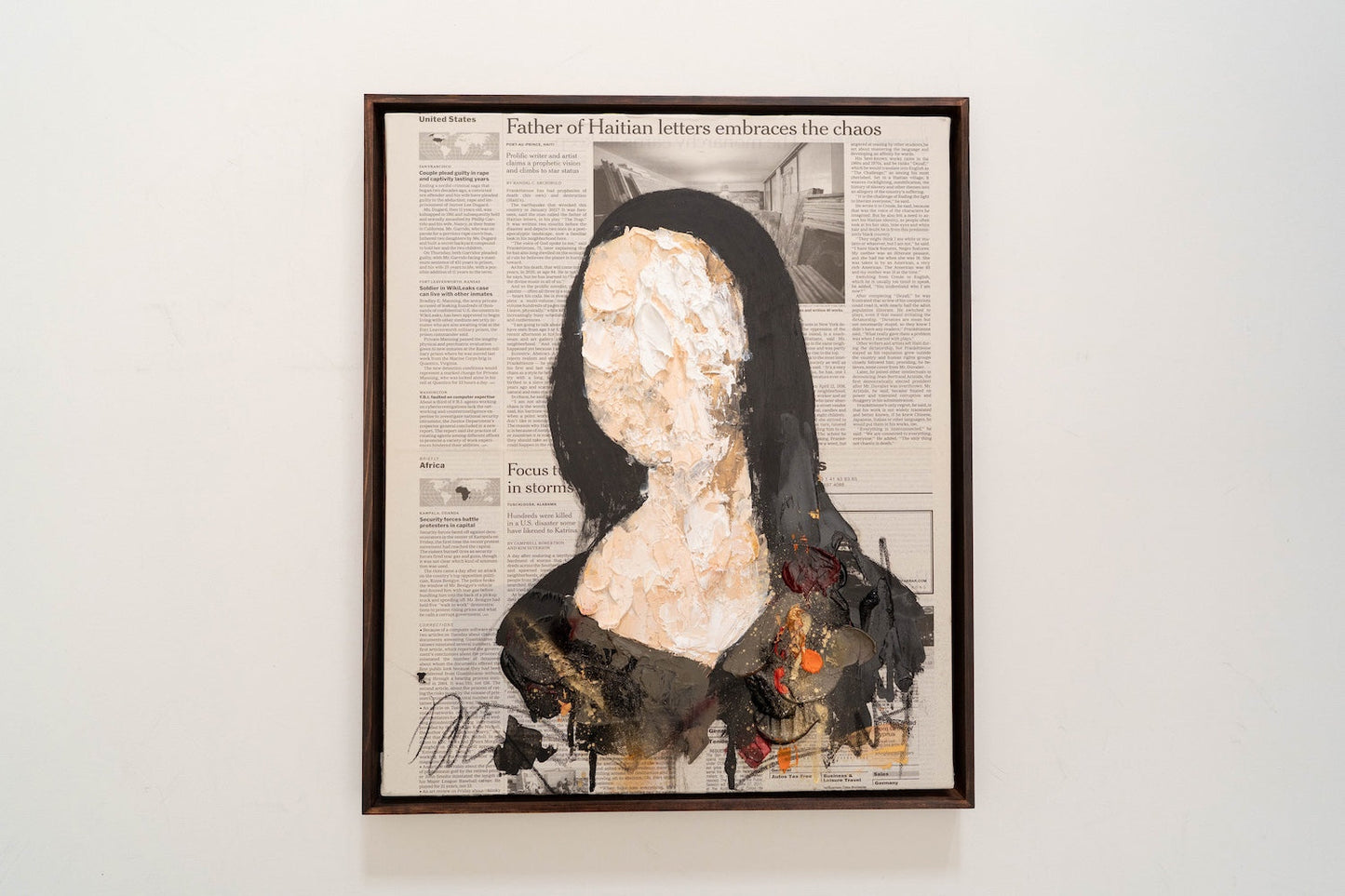 UNTITLED Portrait work (Mona Lisa) contemporary painting art