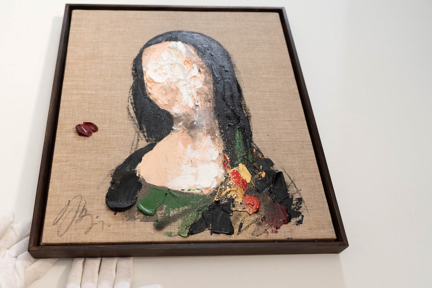 UNTITLED Portrait work (Mona Lisa) contemporary painting art