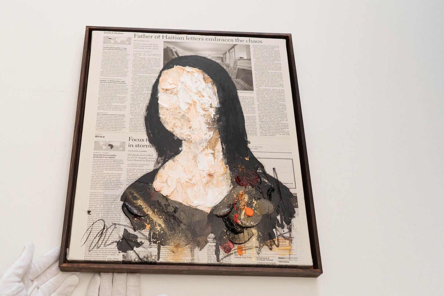 UNTITLED Portrait work (Mona Lisa) contemporary painting art