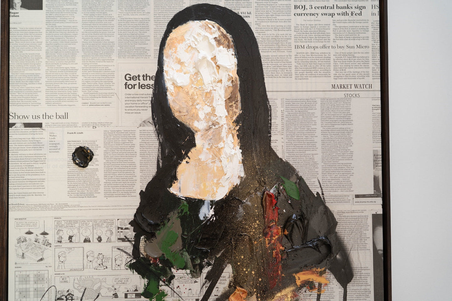 UNTITLED Portrait work(Mona Lisa) contemporary painting art