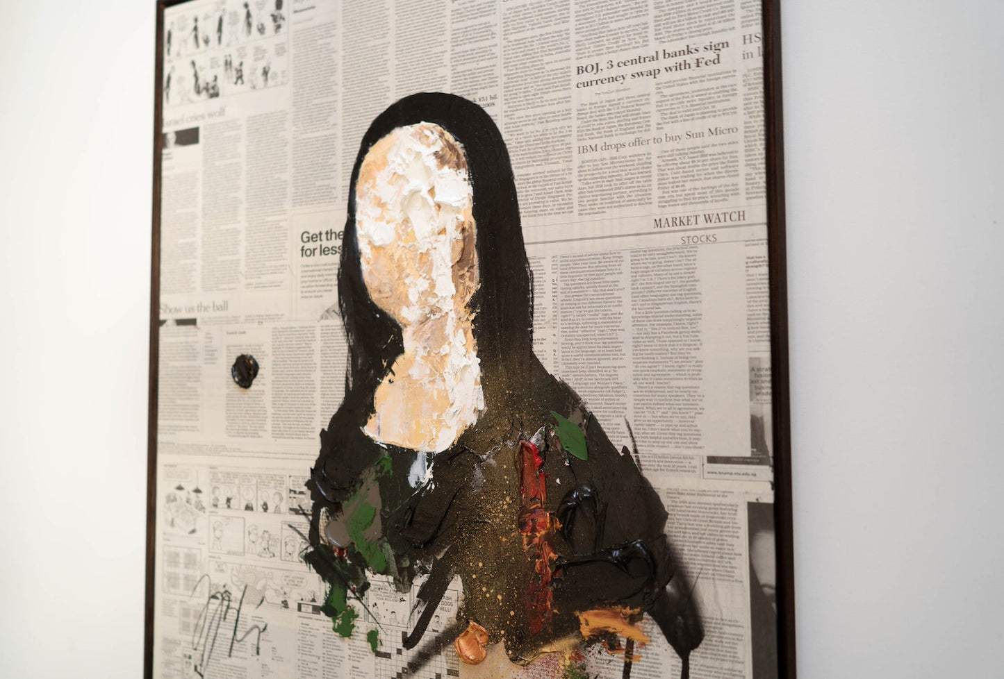 UNTITLED Portrait work(Mona Lisa) contemporary painting art