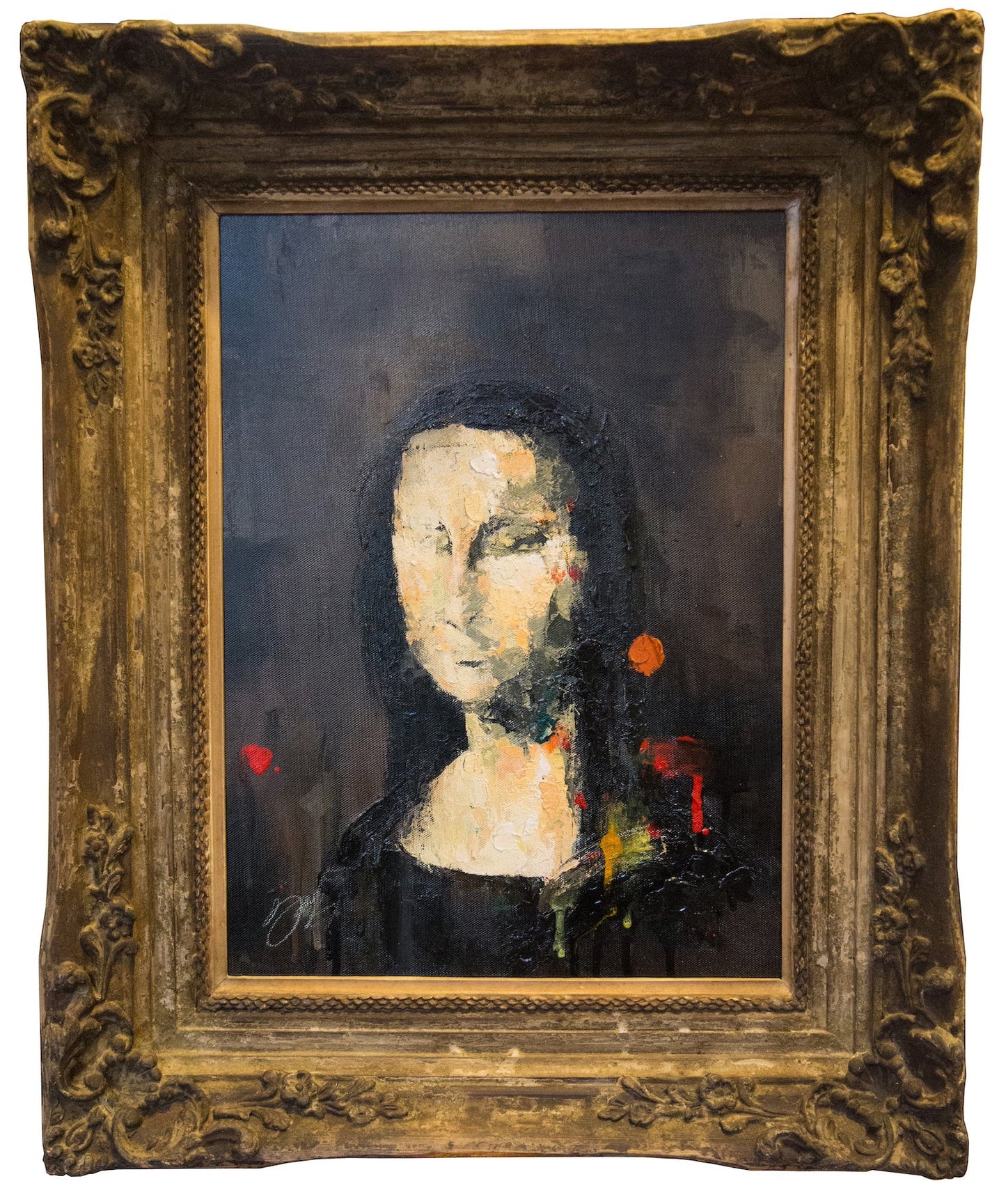 UNTITLED Portrait work (Mona Lisa) contemporary painting art