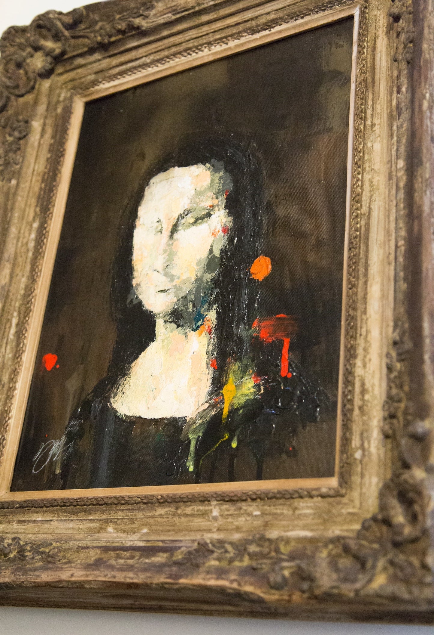 UNTITLED Portrait work (Mona Lisa) contemporary painting art