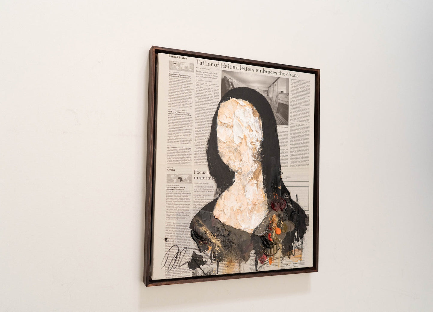 UNTITLED Portrait work (Mona Lisa) contemporary painting art